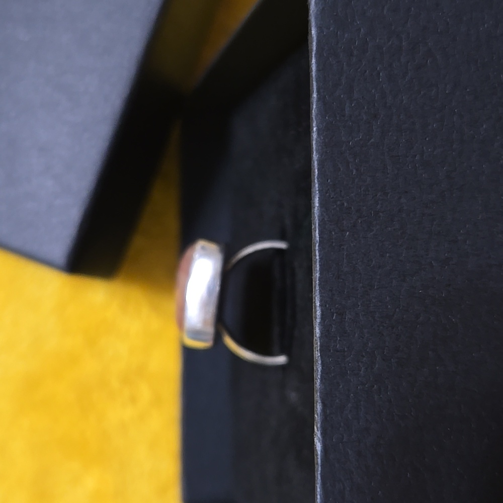 Brown Rectangular Stone Ring - image 2